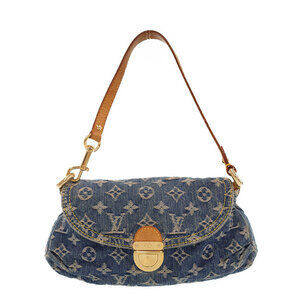 Louis Vuitton Monogram Denim Pleaty Semi Shoulder Bag